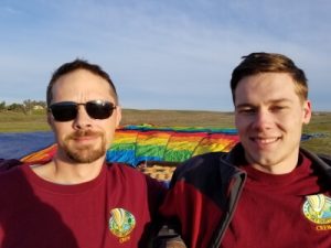 Aaron & Brisco - crew chiefs for Skydrifters hot air balloons 